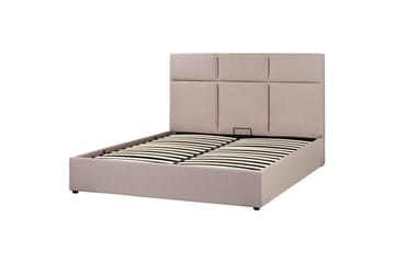 Säng med förvaring Lagord - Taupe, svart, 160x200 cm - Möbler - Säng - Säng med förvaring