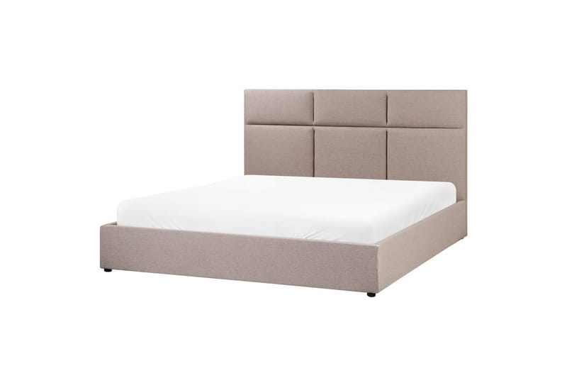 Säng med förvaring Lagord - Taupe, svart, 180x200 cm - Möbler - Säng - Säng med förvaring