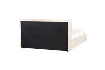 Säng med förvaring Lavaur - Beige/Bouclé, 160x200 cm - Möbler - Säng - Säng med förvaring