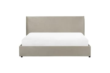 Säng med förvaring Lavaur - Taupe/Sammet, 180x200 cm - Möbler - Säng - Säng med förvaring