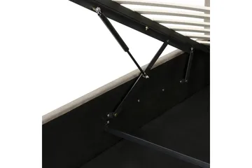 Säng med förvaring Lavaur - Taupe/Sammet, 180x200 cm - Möbler - Säng - Säng med förvaring