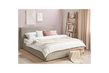 Säng med förvaring Lavaur - Taupe/Sammet, 180x200 cm - Möbler - Säng - Säng med förvaring