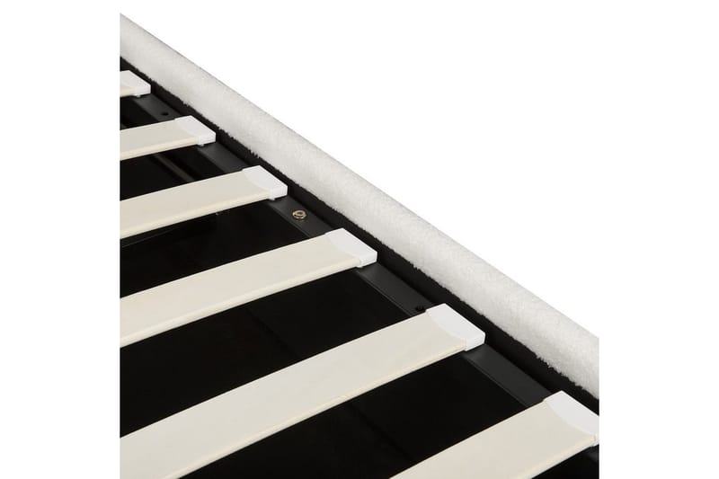 Säng med förvaring Lavaur - Vit/Bouclé, 180x200 cm - Möbler - Säng - Säng med förvaring