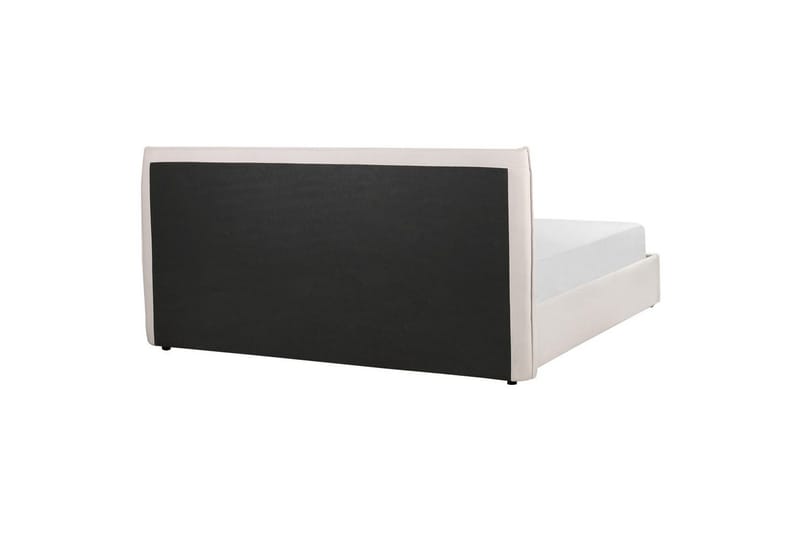 Säng med förvaring Lavaur - Vit/Sammet, 180x200 cm - Möbler - Säng - Säng med förvaring
