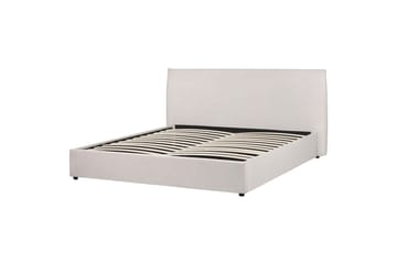 Säng med förvaring Lavaur - Vit/Sammet, 180x200 cm - Möbler - Säng - Säng med förvaring