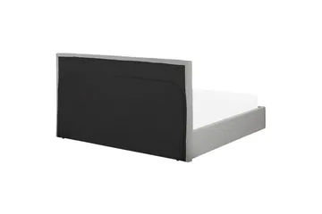 Säng med förvaring Lorient - Grå/Polyester, 160x200 cm - Möbler - Säng - Säng med förvaring