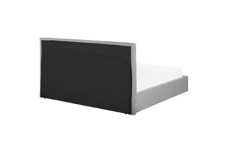 Säng med förvaring Lorient - Grå/Polyester, 160x200 cm - Möbler - Säng - Säng med förvaring