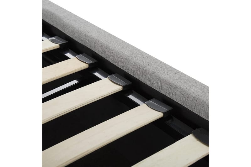 Säng med förvaring Lorient - Grå/Polyester, 160x200 cm - Möbler - Säng - Säng med förvaring