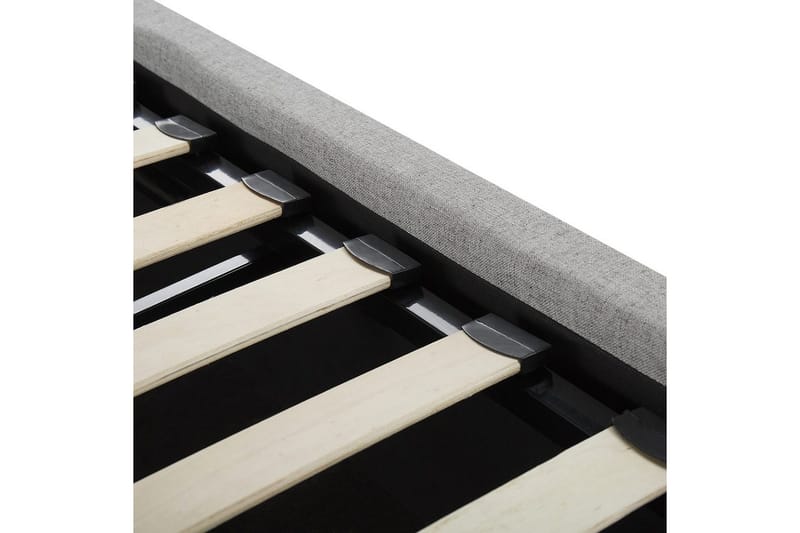 Säng med förvaring Lorient - Grå/Polyester, 160x200 cm - Möbler - Säng - Säng med förvaring