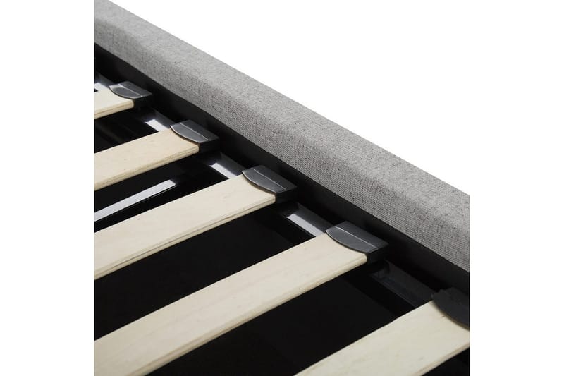 Säng med förvaring Lorient - Grå/Polyester, 180x200 cm - Möbler - Säng - Säng med förvaring