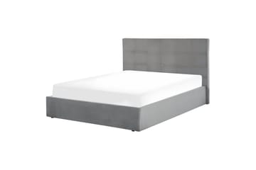 Säng med förvaring Lorient - Grå/Sammet, 140x200 cm - Möbler - Säng - Säng med förvaring