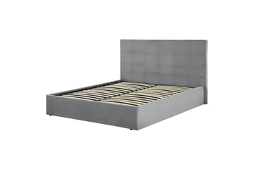 Säng med förvaring Lorient - Grå/Sammet, 140x200 cm - Möbler - Säng - Säng med förvaring