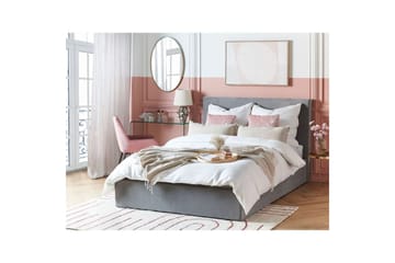 Säng med förvaring Lorient - Grå/Sammet, 140x200 cm - Möbler - Säng - Säng med förvaring