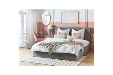 Säng med förvaring Lorient - Grå/Sammet, 180x200 cm - Möbler - Säng - Säng med förvaring