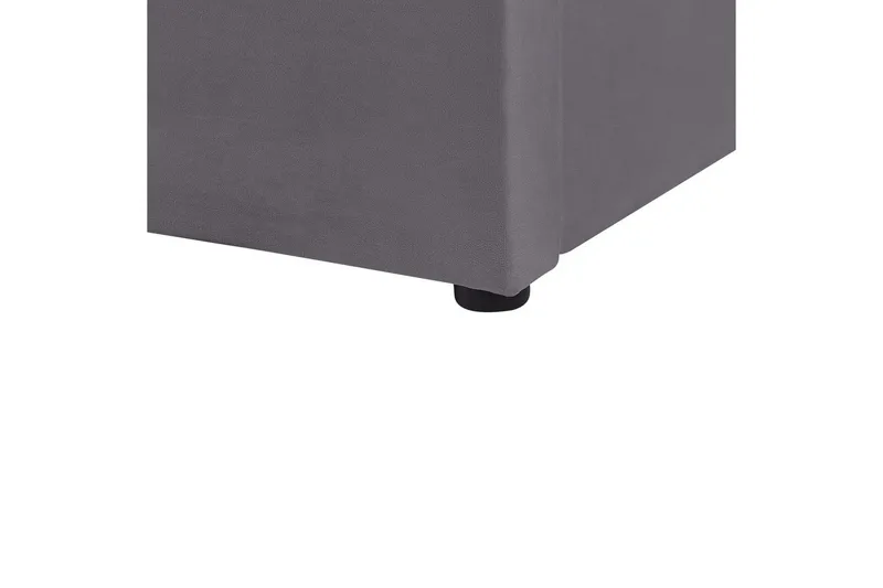 Säng med förvaring Lubbon - Grå, Silver, 140x200 cm - Möbler - Säng - Säng med förvaring