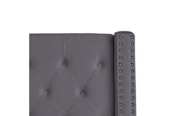 Säng med förvaring Lubbon - Grå, Silver, 140x200 cm - Möbler - Säng - Säng med förvaring