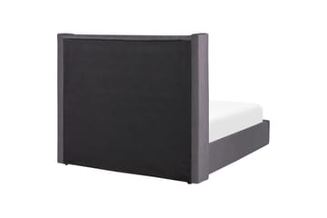 Säng med förvaring Lubbon - Grå, Silver, 140x200 cm - Möbler - Säng - Säng med förvaring