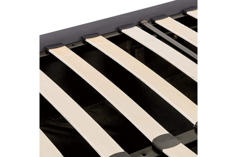 Säng med förvaring Lubbon - Grå, Silver, 140x200 cm - Möbler - Säng - Säng med förvaring