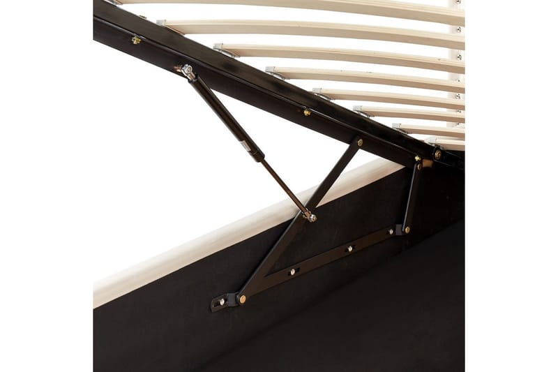 Säng med förvaring Metz - Beige, Silver/Sammet, 90x200 cm - Möbler - Säng - Säng med förvaring