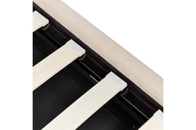 Säng med förvaring Metz - Beige, Silver/Sammet, 90x200 cm - Möbler - Säng - Säng med förvaring