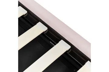Säng med förvaring Metz - Rosa, Silver/Sammet, 90x200 cm - Möbler - Säng - Säng med förvaring