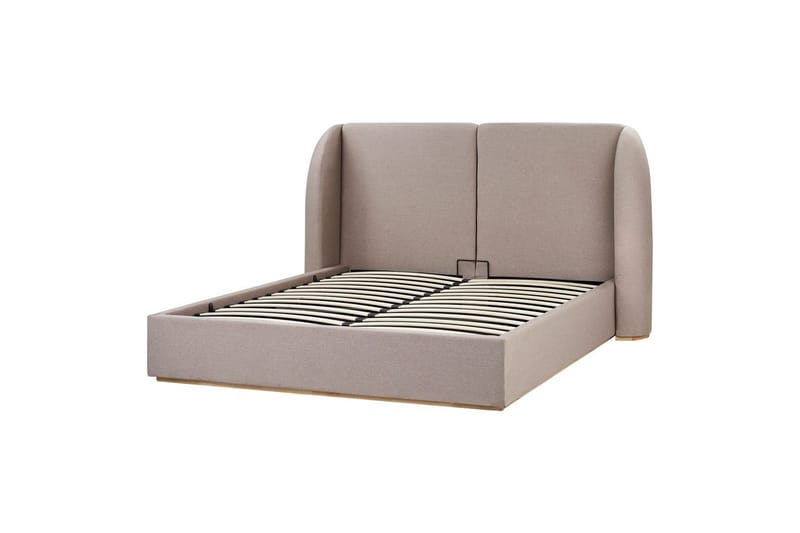 Säng med förvaring Monestier - Beige, 160x200 cm - Möbler - Säng - Säng med förvaring