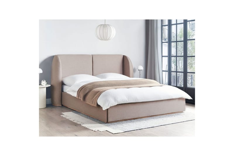 Säng med förvaring Monestier - Beige, 180x200 cm - Möbler - Säng - Säng med förvaring