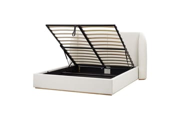 Säng med förvaring Monestier - Vit, 160x200 cm - Möbler - Säng - Säng med förvaring