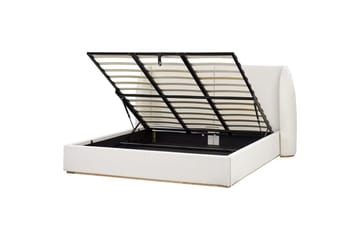 Säng med förvaring Monestier - Vit, 180x200 cm - Möbler - Säng - Säng med förvaring