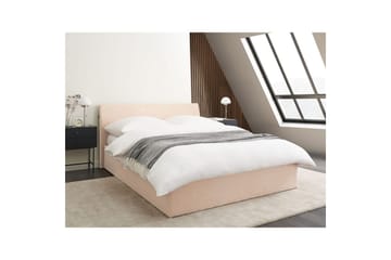 Säng med förvaring Orbey - Beige, 140x200 cm - Möbler - Säng - Säng med förvaring