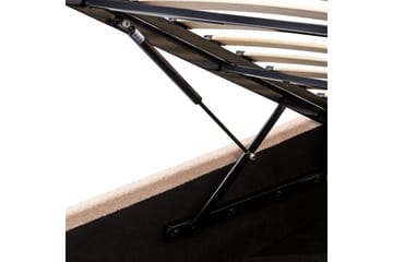 Säng med förvaring Orbey - Beige, 160x200 cm - Möbler - Säng - Säng med förvaring