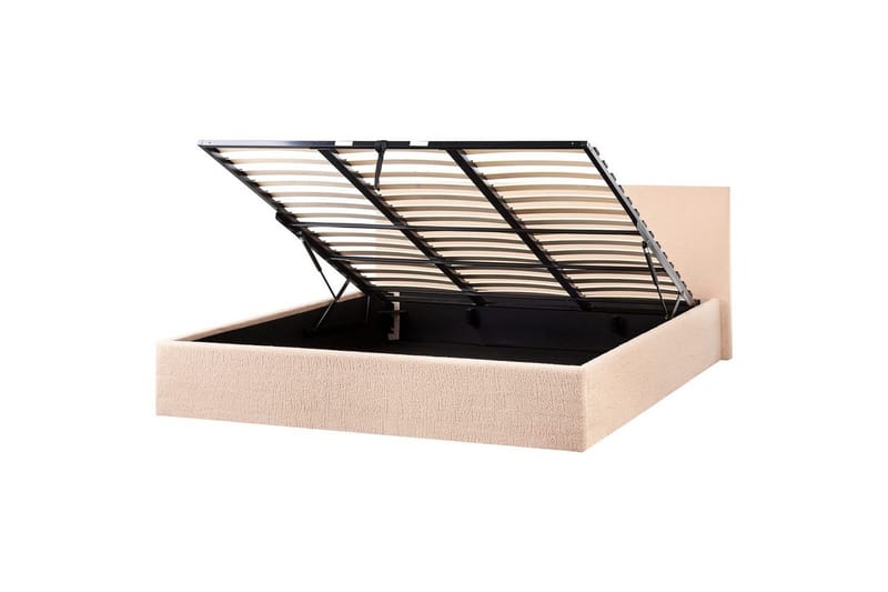 Säng med förvaring Orbey - Beige, 180x200 cm - Möbler - Säng - Säng med förvaring