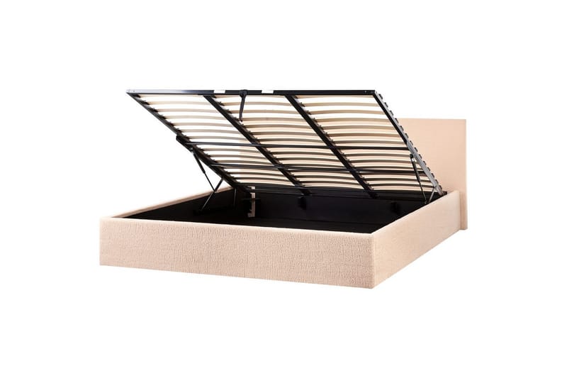 Säng med förvaring Orbey - Beige, 180x200 cm - Möbler - Säng - Säng med förvaring