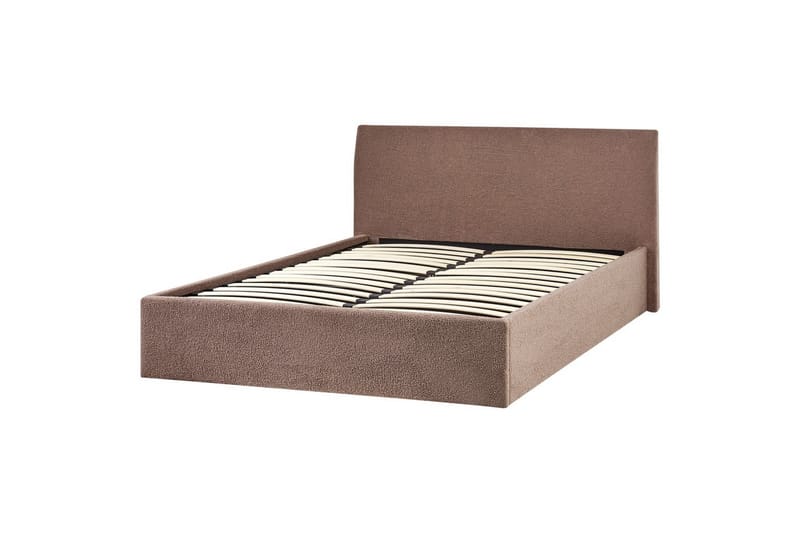 Säng med förvaring Orbey - Brun, 140x200 cm - Möbler - Säng - Säng med förvaring