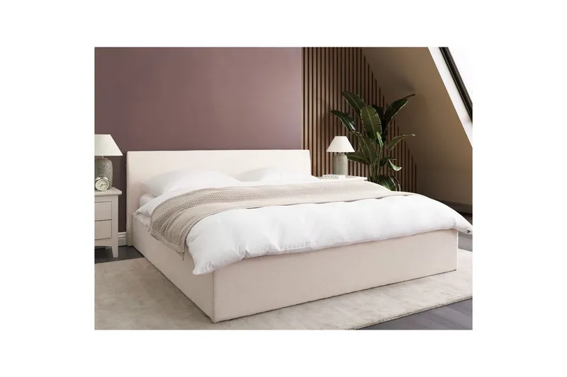 Säng med förvaring Orbey - Vit, 180x200 cm - Möbler - Säng - Säng med förvaring