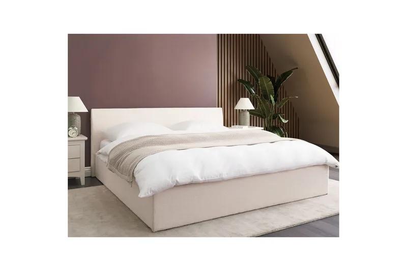 Säng med förvaring Orbey - Vit, 180x200 cm - Möbler - Säng - Säng med förvaring