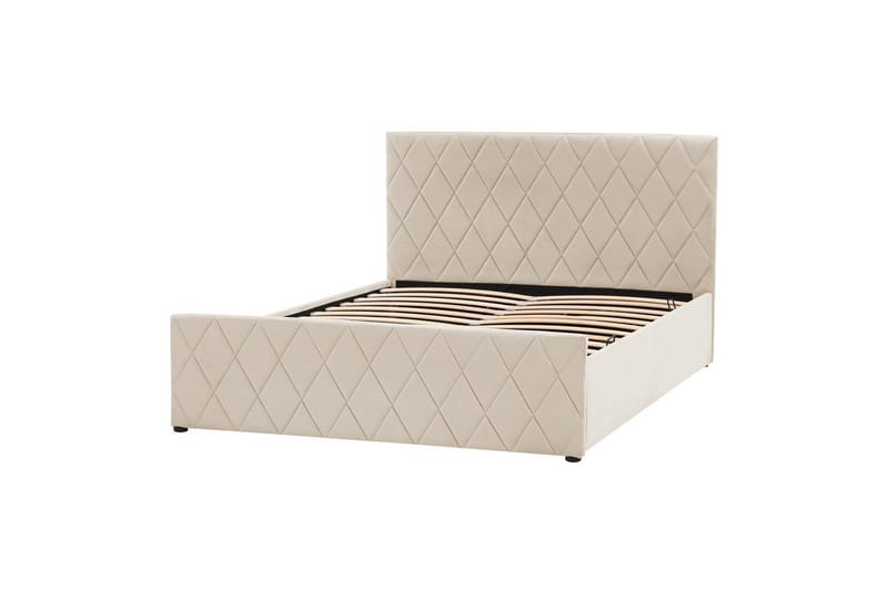 Säng med förvaring Rochefort - Beige, 140x200 cm - Möbler - Säng - Säng med förvaring