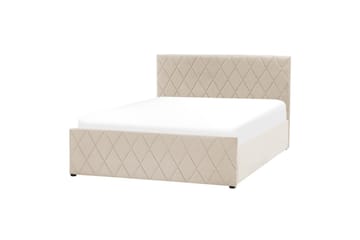 Säng med förvaring Rochefort - Beige, 140x200 cm - Möbler - Säng - Säng med förvaring