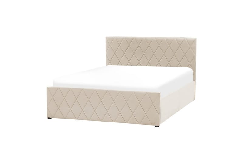 Säng med förvaring Rochefort - Beige, 140x200 cm - Möbler - Säng - Säng med förvaring