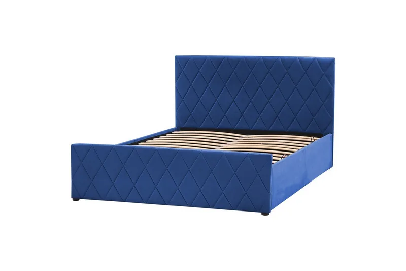 Säng med förvaring Rochefort - Blå, 140x200 cm - Möbler - Säng - Säng med förvaring
