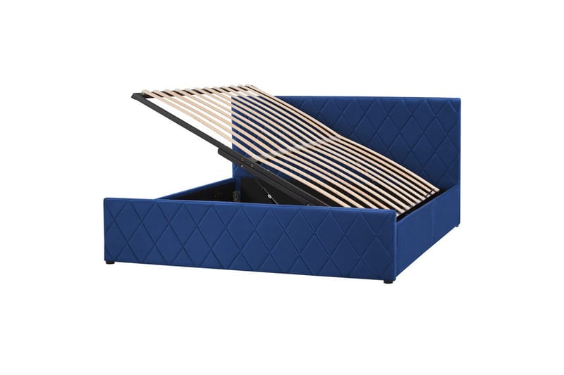 Säng med förvaring Rochefort, Blå, 160x200 cm