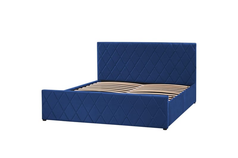 Säng med förvaring Rochefort - Blå, 160x200 cm - Möbler - Säng - Säng med förvaring