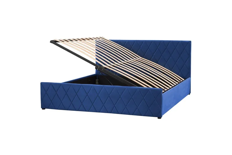 Säng med förvaring Rochefort, Blå, 180x200 cm