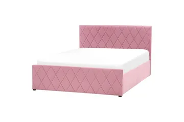 Säng med förvaring Rochefort - Rosa, 140x200 cm - Möbler - Säng - Säng med förvaring