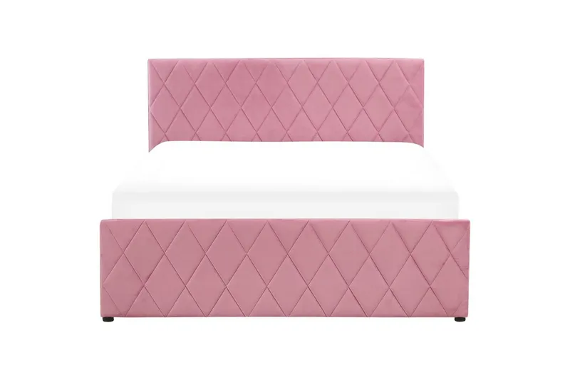 Säng med förvaring Rochefort - Rosa, 140x200 cm - Möbler - Säng - Säng med förvaring