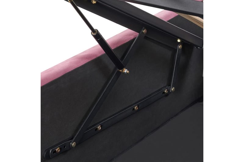 Säng med förvaring Rochefort - Rosa, 140x200 cm - Möbler - Säng - Säng med förvaring