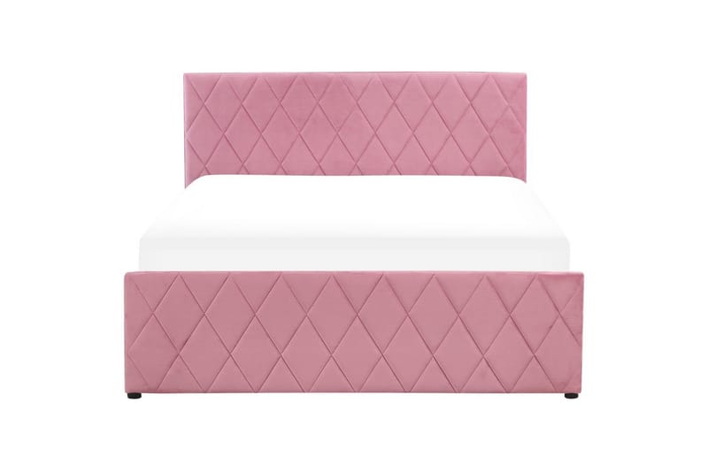 Säng med förvaring Rochefort - Rosa, 140x200 cm - Möbler - Säng - Säng med förvaring