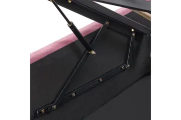 Säng med förvaring Rochefort - Rosa, 160x200 cm - Möbler - Säng - Säng med förvaring