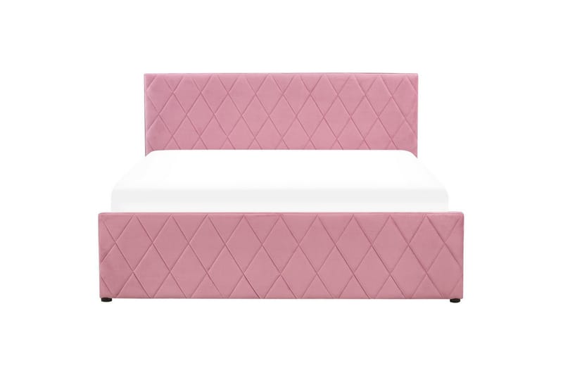 Säng med förvaring Rochefort - Rosa, 160x200 cm - Möbler - Säng - Säng med förvaring