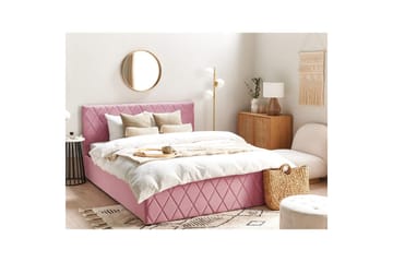 Säng med förvaring Rochefort - Rosa, 160x200 cm - Möbler - Säng - Säng med förvaring